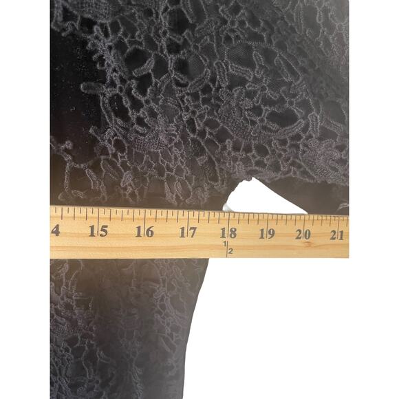 Sundance Size Small Black Velvet Witchy Whimsygoth Lace Grunge‎ Top - Picture 7 of 11